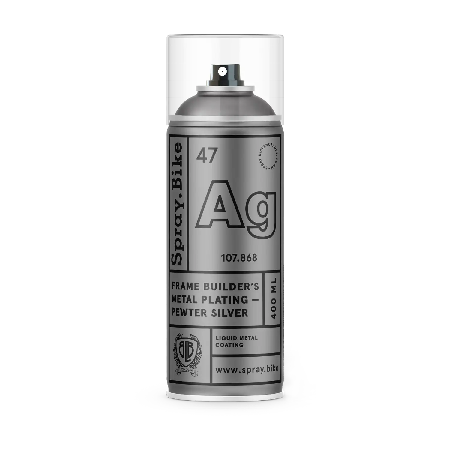 Frame Builder's Metal Plating - Pewter Silber